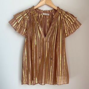 Ulla Johnson Kosta Rose Gold Top Size 2